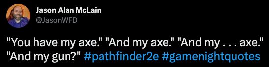 As a gunslinger wannabe, I like this|https://twitter.com/JasonWFD/status/1619520784913031168